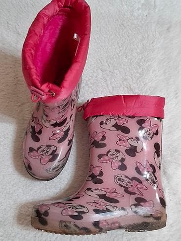 Minnie Mouse čizme gumene postavljene iznutra celom dužinom i dnom sa at lalafo.rs — 9 Minnie Mouse čizme gumene postavljene iznutra celom dužinom i dnom sa — 9