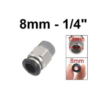 Brza spojnica za vazduh 8mm na 1/4 (približno 12.8mm) Pneumatska at lalafo.rs Brza spojnica za vazduh 8mm na 1/4 (približno 12.8mm) Pneumatska