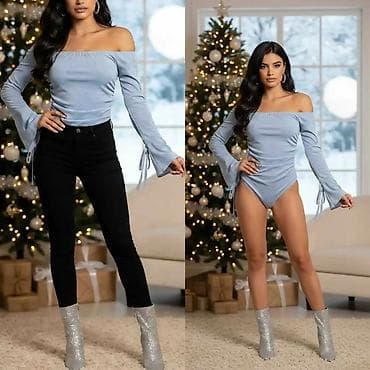 dve suknje po: Ženski bodi sa spuštenim ramenima – Emi Moda, Made in Italy - Model na lalafo.rs — 1 dve suknje po: Ženski bodi sa spuštenim ramenima – Emi Moda, Made in Italy - Model — 1