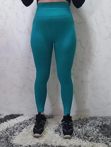 Leggings, Bike shorts: Ženske helanke tirkizne boje sa visokim strukom. Karakteriše ih at lalafo.rs — 2 Leggings, Bike shorts: Ženske helanke tirkizne boje sa visokim strukom. Karakteriše ih — 2