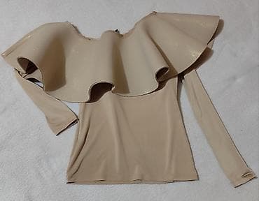 Svečana svetlucava bluza S/M Svečana bluza u bež nijansi, sa na lalafo.rs — 2 Svečana svetlucava bluza S/M Svečana bluza u bež nijansi, sa — 2