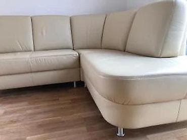 Sectional sofas: Ugaona garnitura od prave kože – bež/ekru boja - Moderan L-oblik sa at lalafo.rs — 10 Sectional sofas: Ugaona garnitura od prave kože – bež/ekru boja - Moderan L-oblik sa — 10
