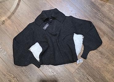 kom sa etiketom: Ženski pleteni džemper sa kragnom – Boohoo vel.M može i L novo sa at lalafo.rs — 4 kom sa etiketom: Ženski pleteni džemper sa kragnom – Boohoo vel.M može i L novo sa — 4