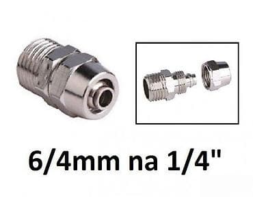 Mesingani adapter/fiting za crevo 6/4 mm na 1/4" - Namena na lalafo.rs Mesingani adapter/fiting za crevo 6/4 mm na 1/4" - Namena