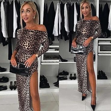 Elegantna ženska maxi haljina sa asimetričnim prorezom - Model: duga at lalafo.rs — 4 Elegantna ženska maxi haljina sa asimetričnim prorezom - Model: duga — 4