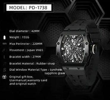 Pagani Design PD-1738 -Crna/Full Black -Richard Mille Homage Potpuno na lalafo.rs — 9 Pagani Design PD-1738 -Crna/Full Black -Richard Mille Homage Potpuno — 9