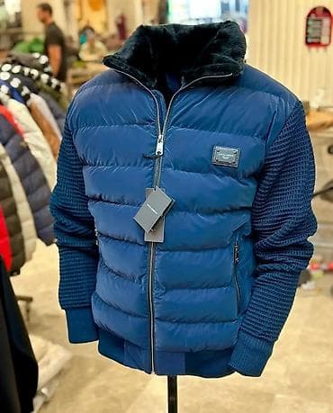 Muška zimska jakna – puffer model sa pletenim rukavima - Dizajn na lalafo.rs — 2 Muška zimska jakna – puffer model sa pletenim rukavima - Dizajn — 2