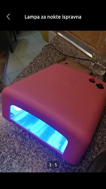 Lampa za nokte ispravna, roze boje
Mirjevo na lalafo.rs — 3 Lampa za nokte ispravna, roze boje
Mirjevo — 3