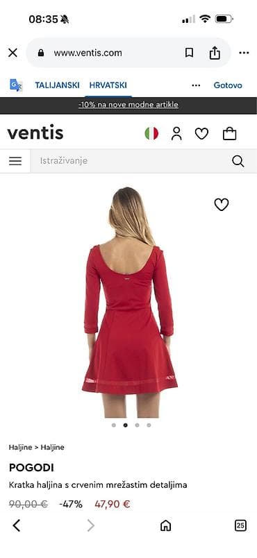 Women's Clothing: GUESS crvena haljina, M veličine at lalafo.rs — 2 Women's Clothing: GUESS crvena haljina, M veličine — 2