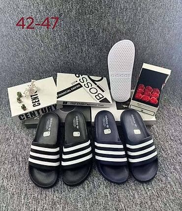 Sandals and flip-flops: Adidas muške klompe/papuce – modeli sa tri pruge - Tip: klasične at lalafo.rs — 1 Sandals and flip-flops: Adidas muške klompe/papuce – modeli sa tri pruge - Tip: klasične — 1