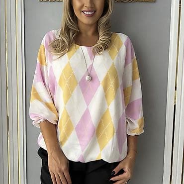 pantalone gina benotti: Ženska bluzа sa (romb) dezenom, dostupna u više koloritskih na lalafo.rs — 8 pantalone gina benotti: Ženska bluzа sa (romb) dezenom, dostupna u više koloritskih — 8