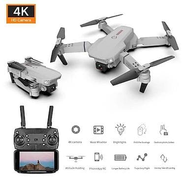 Dron E88W PRO 2021 WIFI FPV RC 4K/Dual GARANCIJA GODINU DANA 200m na lalafo.rs — 6 Dron E88W PRO 2021 WIFI FPV RC 4K/Dual GARANCIJA GODINU DANA 200m — 6
