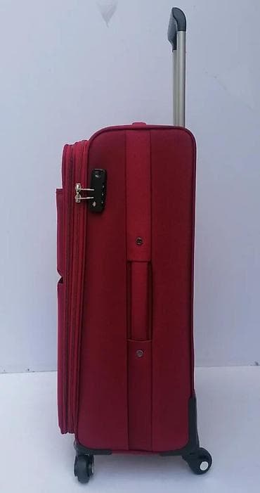 Travel suitcases and bags: Veliki putni kofer na točkićima – crveni - Materijal: mekani tekstil at lalafo.rs — 5 Travel suitcases and bags: Veliki putni kofer na točkićima – crveni - Materijal: mekani tekstil — 5
