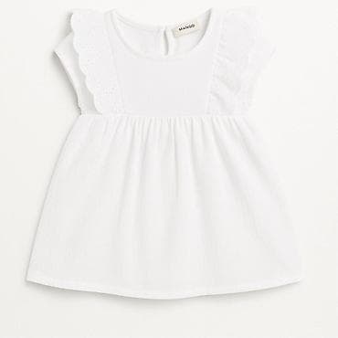 Bela deÄija haljinica Mango - Model za devojÄice, kratkih rukava - na lalafo.rs Bela deÄija haljinica Mango - Model za devojÄice, kratkih rukava -