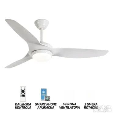 Plafonski ventilatori: ***2 smera rotacije** Jačina svetla: Max. 18W**Izvor svetla na lalafo.rs — 1 Plafonski ventilatori: ***2 smera rotacije** Jačina svetla: Max. 18W**Izvor svetla — 1