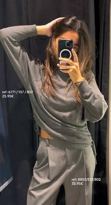 dve suknje po: Žensko sivo odelo. Blejzer sa dvorednim kopčanjem - Model at lalafo.rs — 8 dve suknje po: Žensko sivo odelo. Blejzer sa dvorednim kopčanjem - Model — 8