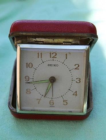 Seiko, made in Japan, starinski stoni budilnik za putovanja na lalafo.rs — 1 Seiko, made in Japan, starinski stoni budilnik za putovanja — 1
