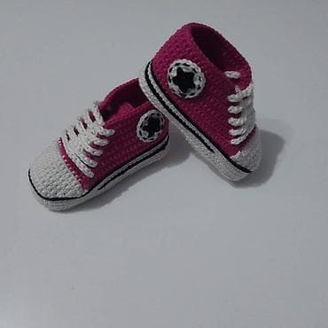 Heklane nehodajuće patike za bebe, dečake I devojčice, od pamučnog na lalafo.rs — 3 Heklane nehodajuće patike za bebe, dečake I devojčice, od pamučnog — 3