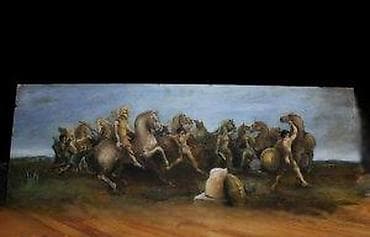 Antique Decor: SLIKA PRIPREMA ZA JURIŠ, 53 X 154, ULJE NA ŠPERPLOČI | Slika at lalafo.rs — 7 Antique Decor: SLIKA PRIPREMA ZA JURIŠ, 53 X 154, ULJE NA ŠPERPLOČI | Slika — 7