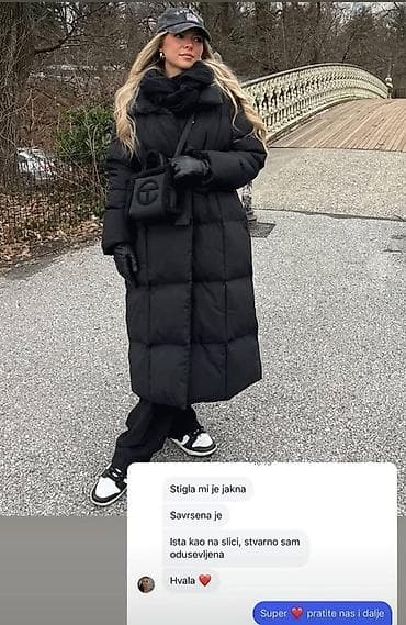 🔥Ženska dugačke puffer jakna sa pojasom Jakne kojima su svi na lalafo.rs — 3 🔥Ženska dugačke puffer jakna sa pojasom Jakne kojima su svi — 3