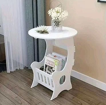 2u1 kafe stočić, sa držačem za novine 2900din Materijal: presovana na lalafo.rs — 2 2u1 kafe stočić, sa držačem za novine 2900din Materijal: presovana — 2