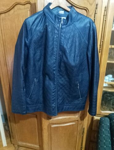 Muška kožna jakna, tamnoplava. - Materijal: veštačka koža (eko koža) na lalafo.rs Muška kožna jakna, tamnoplava. - Materijal: veštačka koža (eko koža)