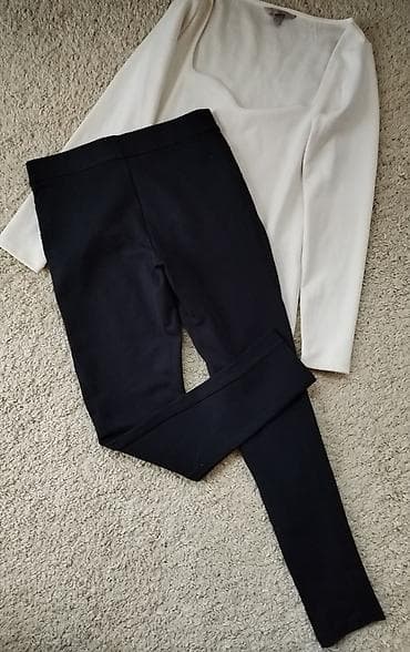 ZARA helanke pantalone sa rajfeslusom u zatvoreno tamnoj teget boji na lalafo.rs — 3 ZARA helanke pantalone sa rajfeslusom u zatvoreno tamnoj teget boji — 3