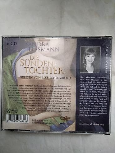 kom sa etiketom: CD 6 kom.autor Sandra Lessmann:Kći greha(Krimi)Čitala Elke at lalafo.rs — 4 kom sa etiketom: CD 6 kom.autor Sandra Lessmann:Kći greha(Krimi)Čitala Elke — 4