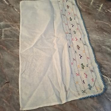 Ručni rad – tekstilni set - Pamučna rustična krpa/ukrasni peškir sa na lalafo.rs — 2 Ručni rad – tekstilni set - Pamučna rustična krpa/ukrasni peškir sa — 2