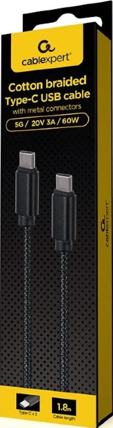 Cablexpert pamučno pleteni USB Type‑C kabl sa metalnim konektorima - na lalafo.rs Cablexpert pamučno pleteni USB Type‑C kabl sa metalnim konektorima -