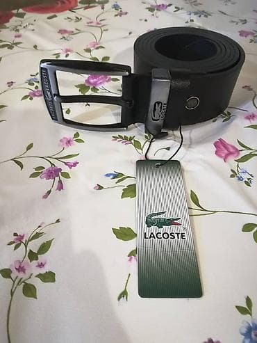 Novi muski kozni markirani kais Lacoste u crnoj boji. Zemlja porekla na lalafo.rs — 3 Novi muski kozni markirani kais Lacoste u crnoj boji. Zemlja porekla — 3