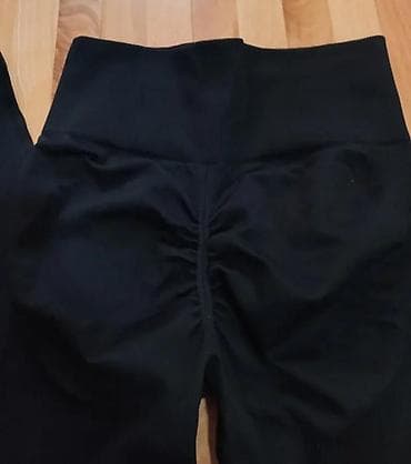 Leggings, Bike shorts: Crne ženske helanke sa visokim strukom - Model: bešavne sportske at lalafo.rs — 7 Leggings, Bike shorts: Crne ženske helanke sa visokim strukom - Model: bešavne sportske — 7