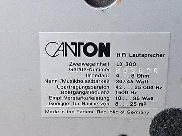 Canton LX 300 – HiFi dvosistemske zvučničke kutije - Model: LX 300 at lalafo.rs — 2 Canton LX 300 – HiFi dvosistemske zvučničke kutije - Model: LX 300 — 2