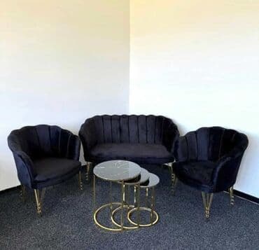 Stilske garniture: Shell set ( 2 fotelje + dvosed ) ✨ -Cena za set : 430€ Pojedinačno na lalafo.rs — 1 Stilske garniture: Shell set ( 2 fotelje + dvosed ) ✨ -Cena za set : 430€ Pojedinačno — 1