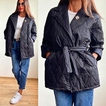 🔥Ženska prošivena jakna na akciji – kratki model sa pojasom na lalafo.rs — 5 🔥Ženska prošivena jakna na akciji – kratki model sa pojasom — 5