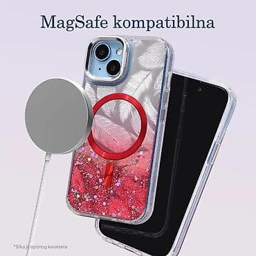 Magsafe kompatbilna torbica. Tvrda poleđina sa šljokicama i srebrnom at lalafo.rs — 5 Magsafe kompatbilna torbica. Tvrda poleđina sa šljokicama i srebrnom — 5