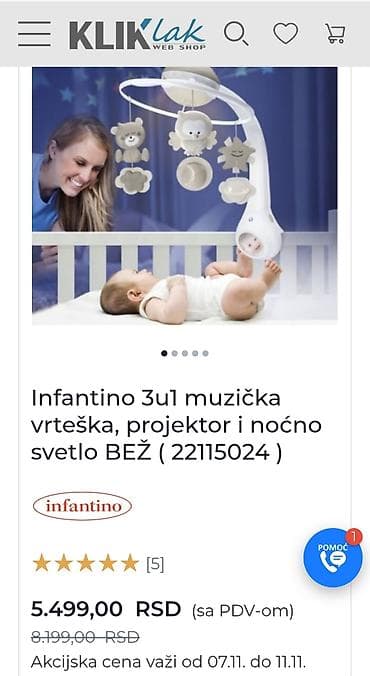 Infantino 3u1 muzička vrteška, projektor i noćno svetlo - at lalafo.rs — 1 Infantino 3u1 muzička vrteška, projektor i noćno svetlo - — 1