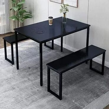 Setovi stolova i stolica: Trpezarijski set sto i dve klupe. Dimenzije stola su 120x65x80 na lalafo.rs Setovi stolova i stolica: Trpezarijski set sto i dve klupe. Dimenzije stola su 120x65x80