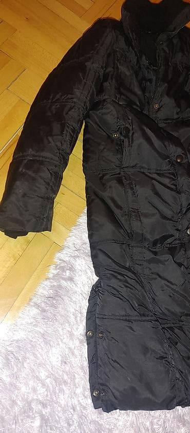 Duga crna ženska jakna – Express rukav 58cm ramena 38 cm grudi 44 na lalafo.rs — 3 Duga crna ženska jakna – Express rukav 58cm ramena 38 cm grudi 44 — 3