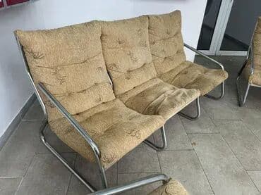 Mid Century Modern sofa / trosed - INOX 🛋️✨ Sofa u odličnom stanju na lalafo.rs Mid Century Modern sofa / trosed - INOX 🛋️✨ Sofa u odličnom stanju