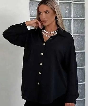 Ženska košulja dugih rukava, klasičnog kroja sa kragnom i kopčanjem na na lalafo.rs — 4 Ženska košulja dugih rukava, klasičnog kroja sa kragnom i kopčanjem na — 4