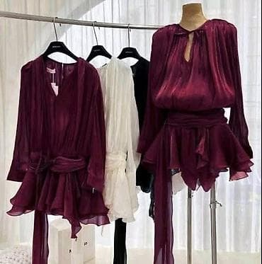 Ženska mini haljina sa volanima – plisirana, lepršava - Kroj: mini na lalafo.rs — 8 Ženska mini haljina sa volanima – plisirana, lepršava - Kroj: mini — 8