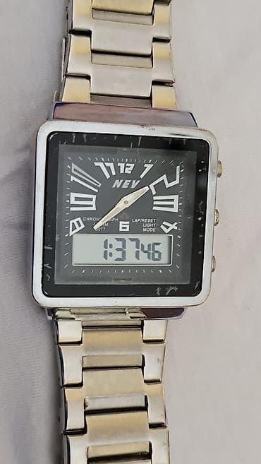 NEV hibridni ručni sat – analogno/digitalni - Kućište pravougaonog na lalafo.rs — 10 NEV hibridni ručni sat – analogno/digitalni - Kućište pravougaonog — 10