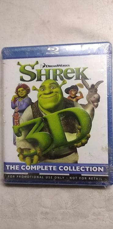 Blu-ray disc 3D,4 filma o Shrek-u,traje 93 min. na 10 stranih na lalafo.rs — 1 Blu-ray disc 3D,4 filma o Shrek-u,traje 93 min. na 10 stranih — 1