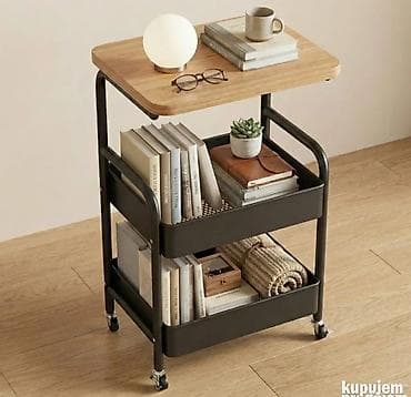 Moderan stočić sa točkićima Dimenzije: 30 x 42 x 77cm – kompaktna i at lalafo.rs — 2 Moderan stočić sa točkićima Dimenzije: 30 x 42 x 77cm – kompaktna i — 2