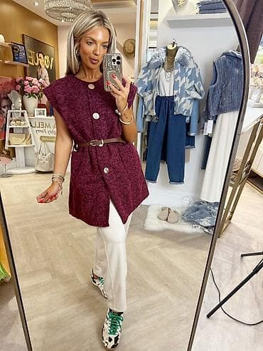 🔥Ženska bezrukavna prsluk-tunika sa krupnim dugmadima
✅Cena 2300 din na lalafo.rs — 3 🔥Ženska bezrukavna prsluk-tunika sa krupnim dugmadima
✅Cena 2300 din — 3