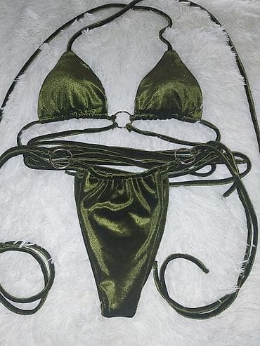 Bikini dvodelni set sa metalnim prstenovima i dugim vezicama - Gornji na lalafo.rs — 7 Bikini dvodelni set sa metalnim prstenovima i dugim vezicama - Gornji — 7