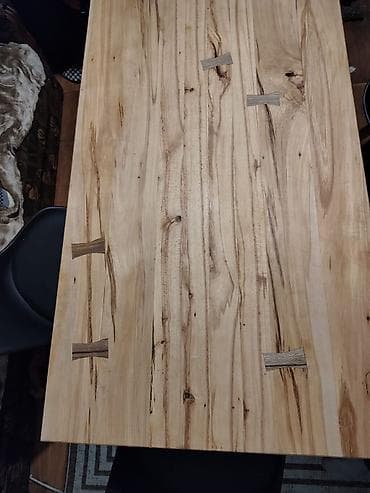 cepaci za drva: Masivni drveni sto – ručni rad - Ploča od punog drveta sa izraženim na lalafo.rs — 2 cepaci za drva: Masivni drveni sto – ručni rad - Ploča od punog drveta sa izraženim — 2