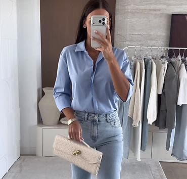 🔥Ženska košulja sa 3/4 rukavima - Model: klasična košulja ravnog na lalafo.rs 🔥Ženska košulja sa 3/4 rukavima - Model: klasična košulja ravnog