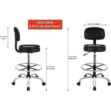 Office Furniture: Antlu podesiva radna stolica sa točkićima i naslonom – model sa at lalafo.rs — 7 Office Furniture: Antlu podesiva radna stolica sa točkićima i naslonom – model sa — 7